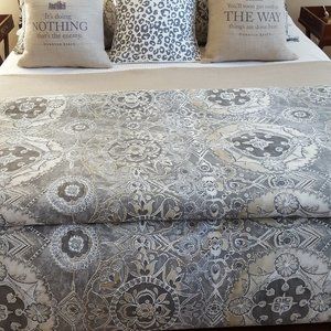 Pottery Barn Jacquelyn Medallion Duvet and Shams